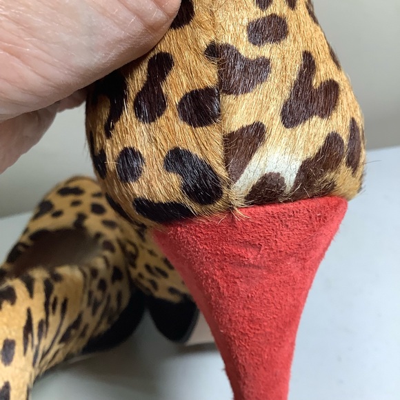 Zara Leopard Print Platform Heels - Picture 10 of 11